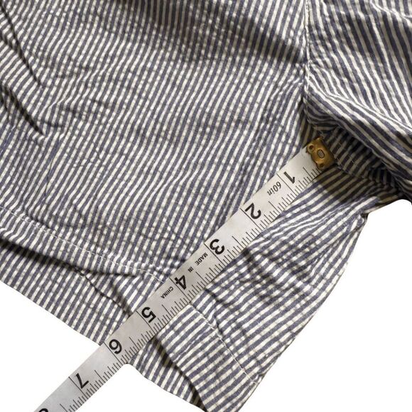 Chubbies Men's Striped Chambray Elastic Waist Chino Shorts Blue White Medium - Picture 5 of 8